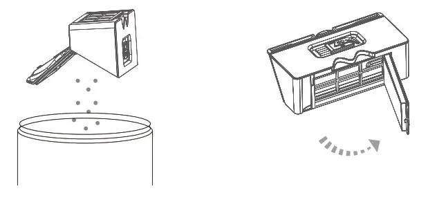 Dongguan Zhike Intelligent Science Technology ZK902A Laser Sweeper Robot Vacuum Cleaner- filter holder