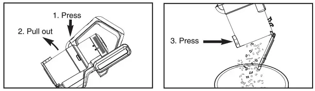 eureka NEC180 Series Cordless Stick Vacuum Cleaner- Dust cup