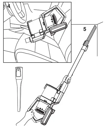 eureka NEC180 Series Cordless Stick Vacuum Cleaner- accessories
