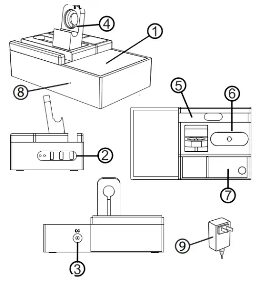 Shenzhen Mossloo Industrial MSL M6020Q Bamboo Fast Wireless Charging Dock Station - overview