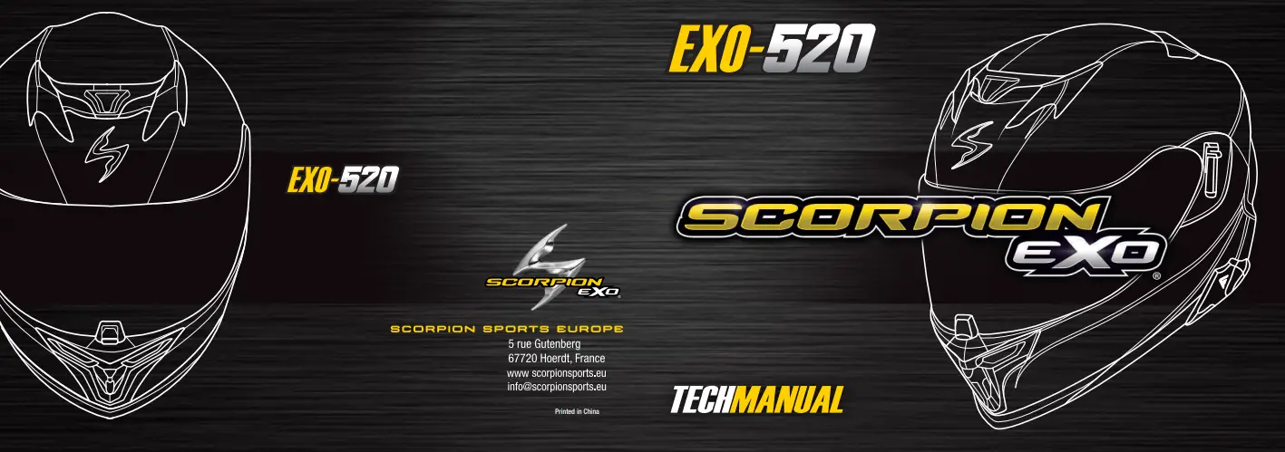 SCORPION EX -520 Air Smart Solid Matt Helmet - fig