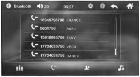 Shenzhen Shunxinda Trading Q3571 MP5 Car Player - Bluetooth 2