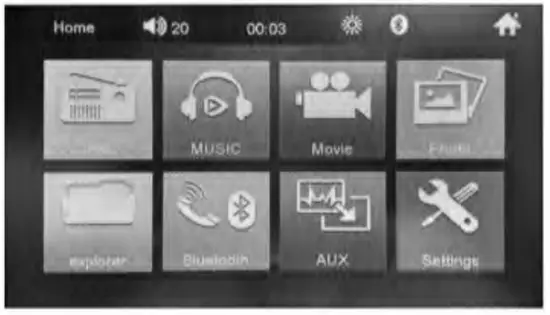 Shenzhen Shunxinda Trading Q3571 MP5 Car Player - Home