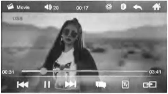 Shenzhen Shunxinda Trading Q3571 MP5 Car Player - Movie