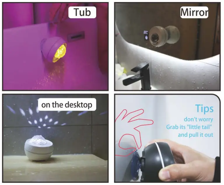 PHOTOELECTRIC D39 Bathroom Magic Sound Lamp -fig5