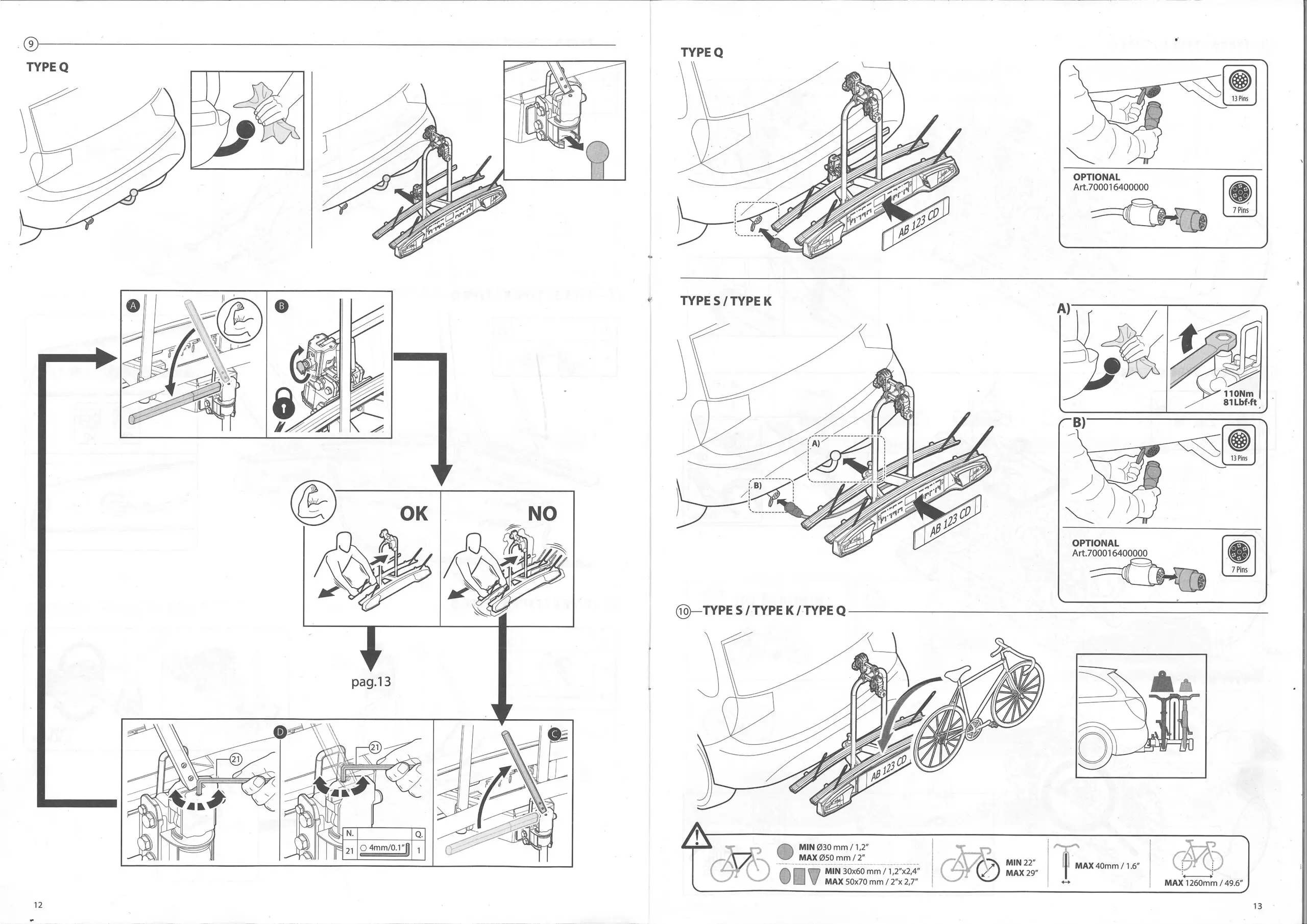 MENABO-BC3052 2-Towball-Mounted-Bike-Carrier-fig-12