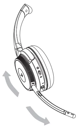 J BURROWS JB19BF18 Wireless Pro Headphones - side wear