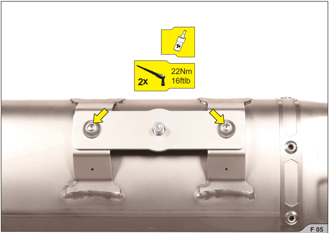 AKRAPOVIC Italjet Dragster 125 Slip-On Motorcycle Exhaust - threads 1