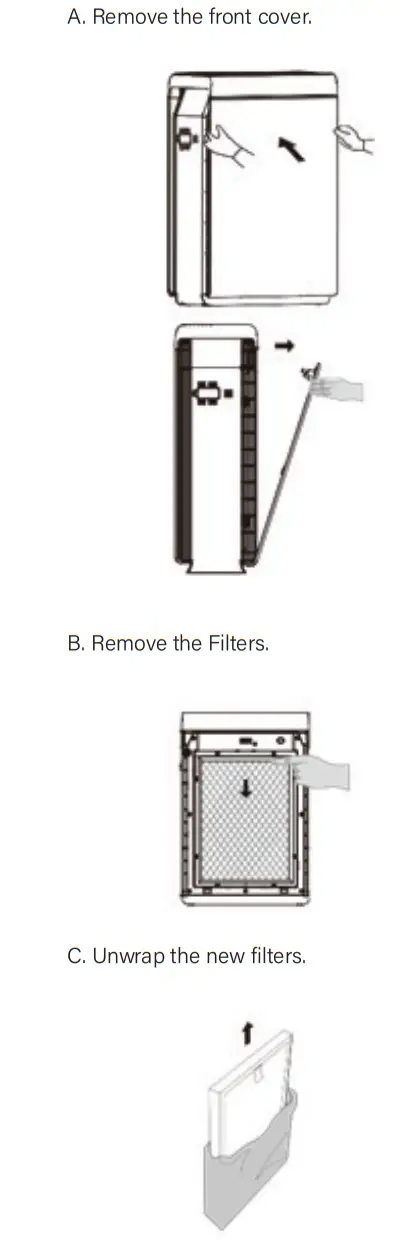 EXCENTR EX100105 Air 100 Air Cleaner with HEPA+UVC Filter - preparation