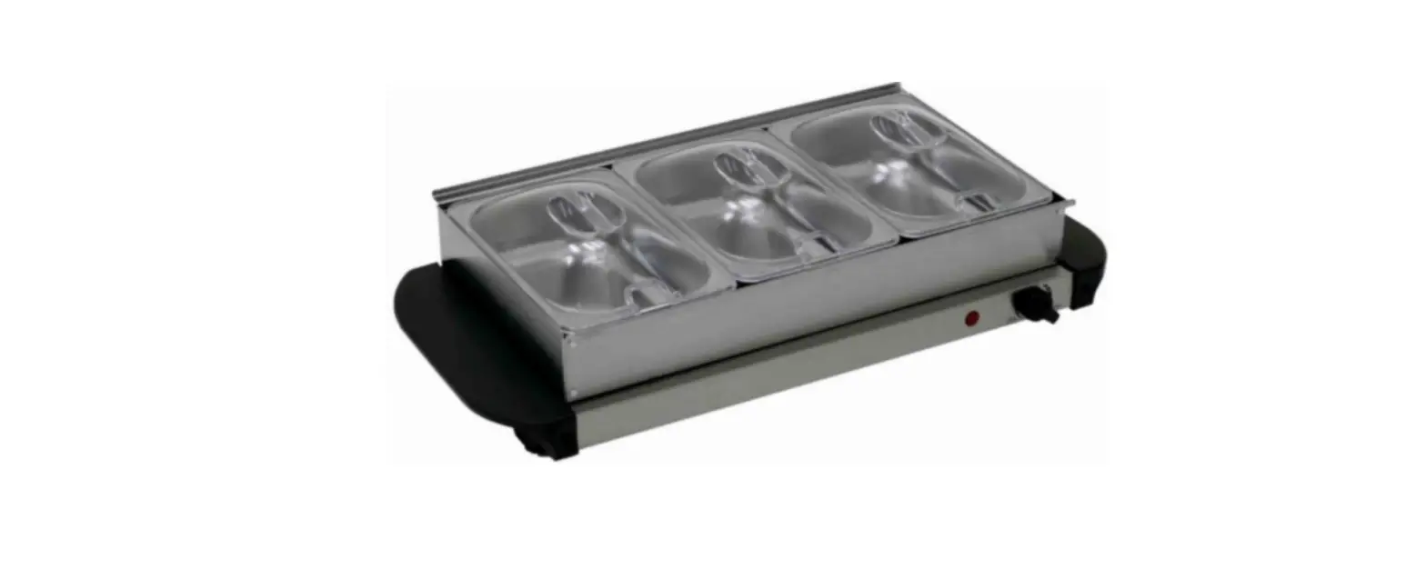 Oypla 3135 Stainless Steel Electric 3 Pan Buffet Food Warmer Hot Plate Tray User Manual