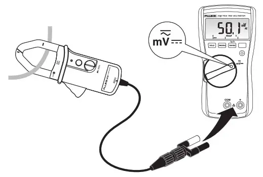 FLUKE 116 Digital Handheld Multimeter - Measuring Current above