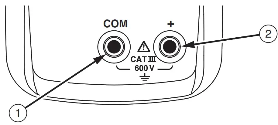 FLUKE 116 Digital Handheld Multimeter - Terminals
