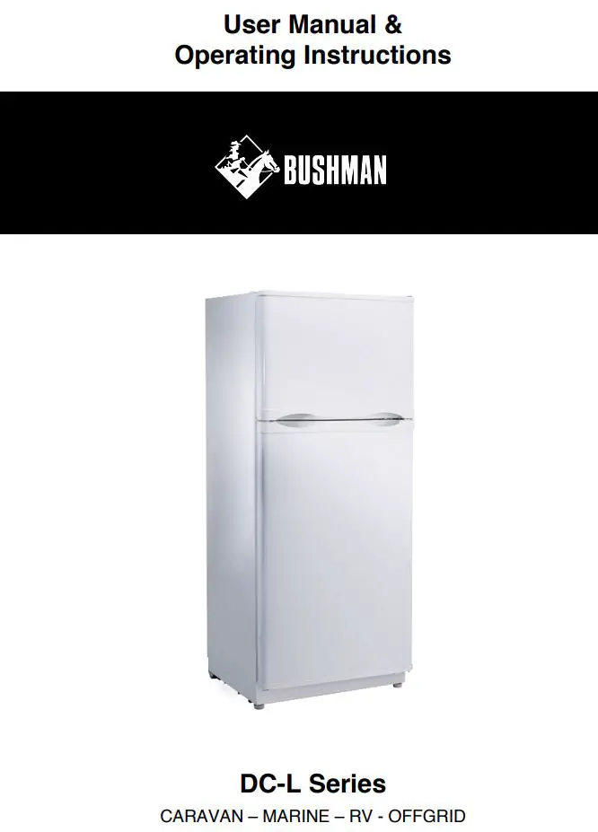 BUSHMAN DC190-L Fridges User Manual