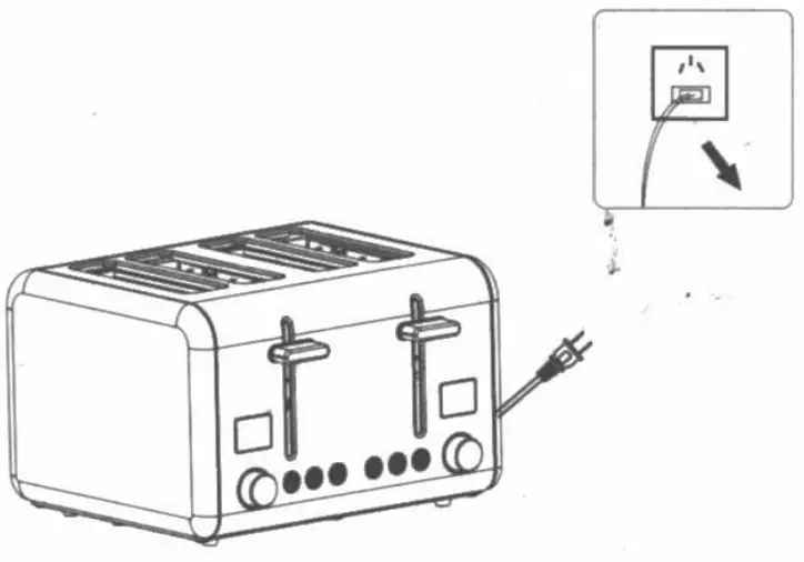 MegaChef 4 Slice Toaster with 9 Preset Browning Settings - fig 13
