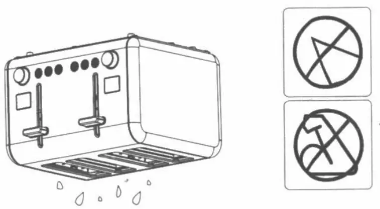 MegaChef 4 Slice Toaster with 9 Preset Browning Settings - fig 15