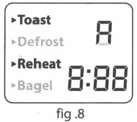 MegaChef 4 Slice Toaster with 9 Preset Browning Settings - fig 3
