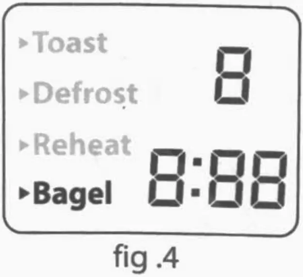 MegaChef 4 Slice Toaster with 9 Preset Browning Settings - fig 8