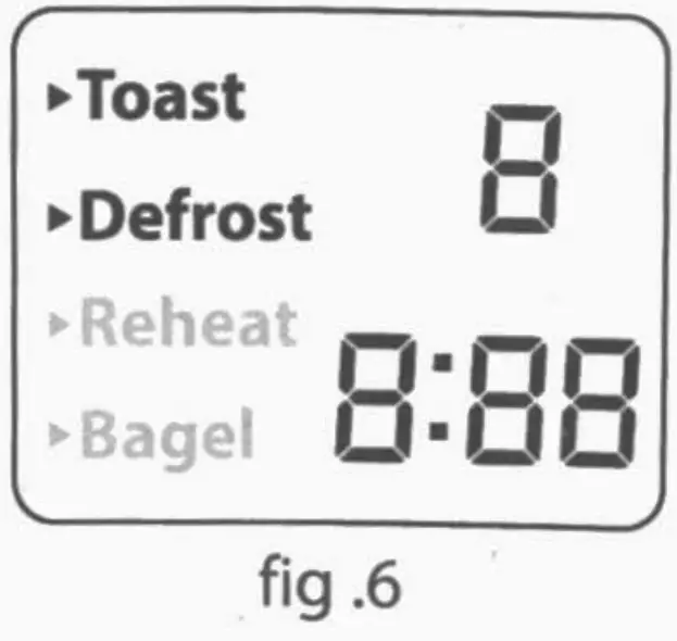 MegaChef 4 Slice Toaster with 9 Preset Browning Settings - fig 9