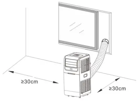 emerio PAC 125153.1 Portable Air Conditioner - INSTALLATION 1
