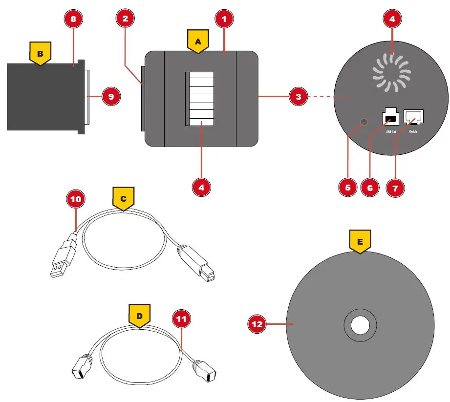 explorescientific 4K Planetary & DeepSky Astro Camera-fig1