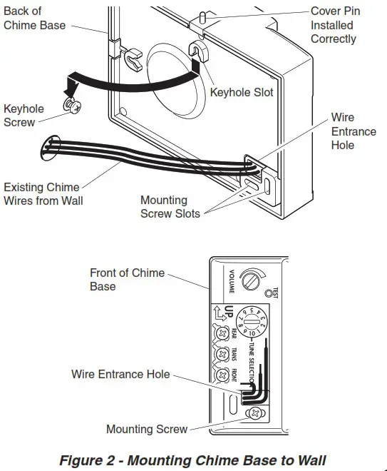 HeathZenith 2300 Hardwired Electronic Chime - CHIME REPLACEMENT INSTALLATION 2