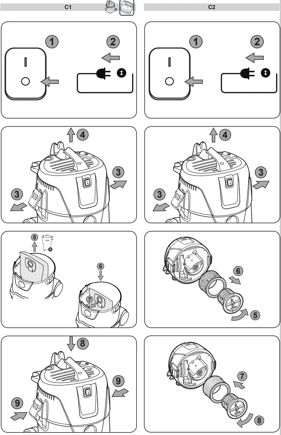 makita VC2000L vacuum cleaner wetdry - fig6