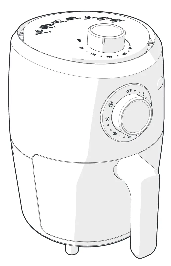 Nedis Kaaf120fbk Hot Air Fryer User Manual Nedis Kaaf120fbk Hot Air Fryer User Manual