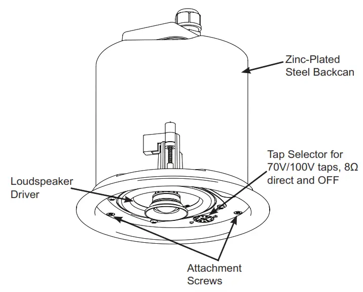 JBL 10C VA Series Ceiling Loudspeakers - Control