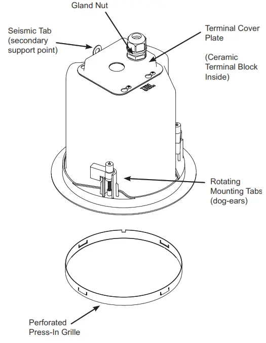 JBL 10C VA Series Ceiling Loudspeakers - loudspeakers