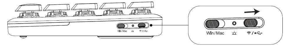 EKSA EK3000 Tri Mode 68 Key Ultra Thin Low Profile Mechanical Keyboard FIG 10