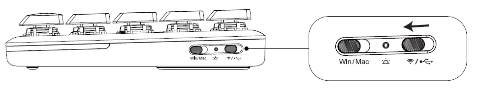 EKSA EK3000 Tri Mode 68 Key Ultra Thin Low Profile Mechanical Keyboard FIG 4