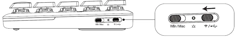 EKSA EK3000 Tri Mode 68 Key Ultra Thin Low Profile Mechanical Keyboard FIG 6