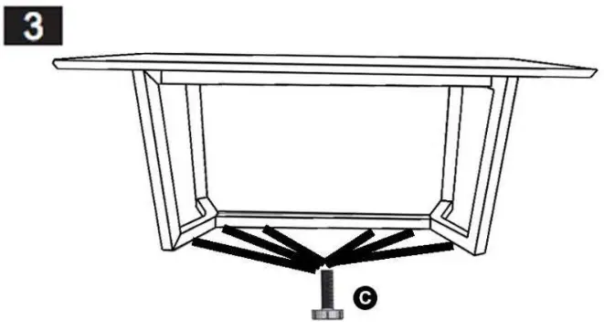 LUXLEY ASH6654 Mid Century 71 inch Rectangular Solid Wood Dining Table ENGLISH PDF - Product Overview 3
