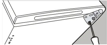 HADEN Fridge Freezer - pressing down