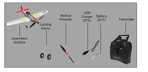 MODSTER-M278736-MDX-Mustang-P-51D-400MM-ElectriC-Motor-Warbird-RTF-RC-Plane-FIG-1