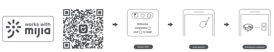 rOIDMI SDJ06RM Self Cleaning and Emptying Robot Vacuum - QR COD3