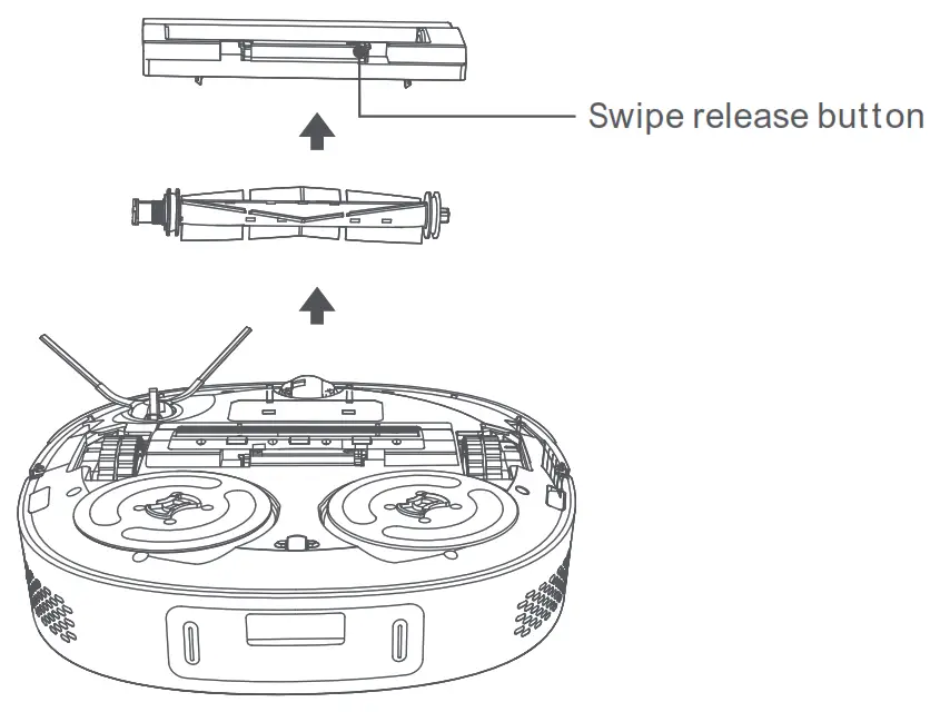 rOIDMI SDJ06RM Self Cleaning and Emptying Robot Vacuum - Remove the roller brush
