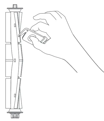 rOIDMI SDJ06RM Self Cleaning and Emptying Robot Vacuum - Roller brush cleaning