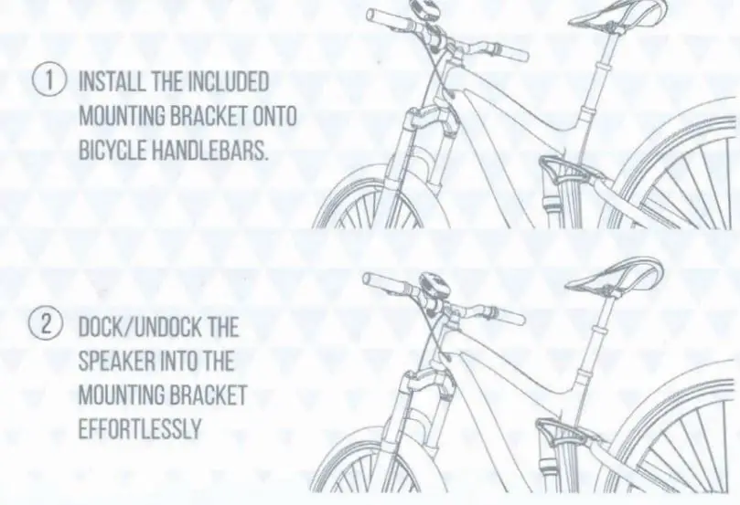 JBL WIND3 Portable Speakers User Guide - Bicycle Mount