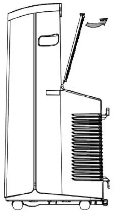 newair NAC14KWH02 3 in 1 Portable Air Conditioner - Cleaning the Dust Filter