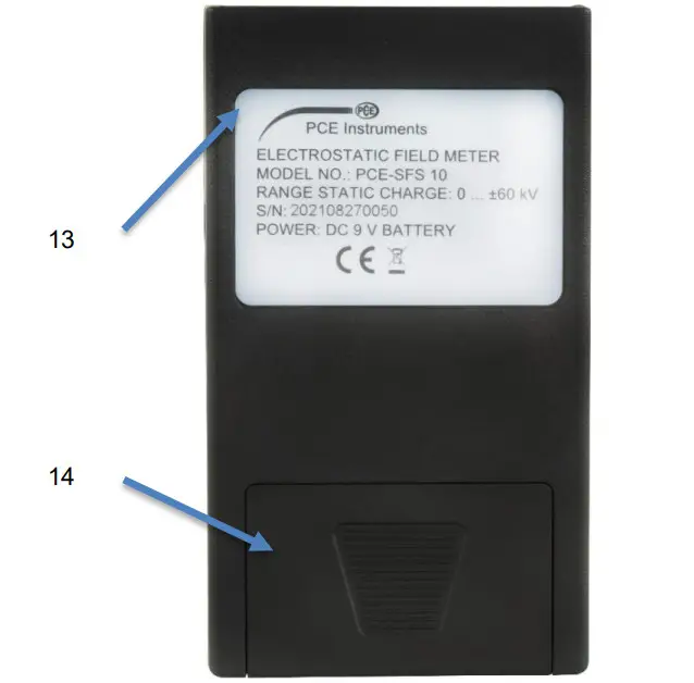 PCE-SFS 10 Measuring Range Magnetometer - description 5