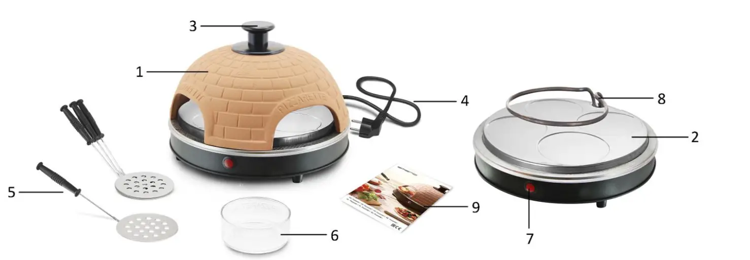 emerio PO-115985.1 Pizzarette Pizza Oven 1