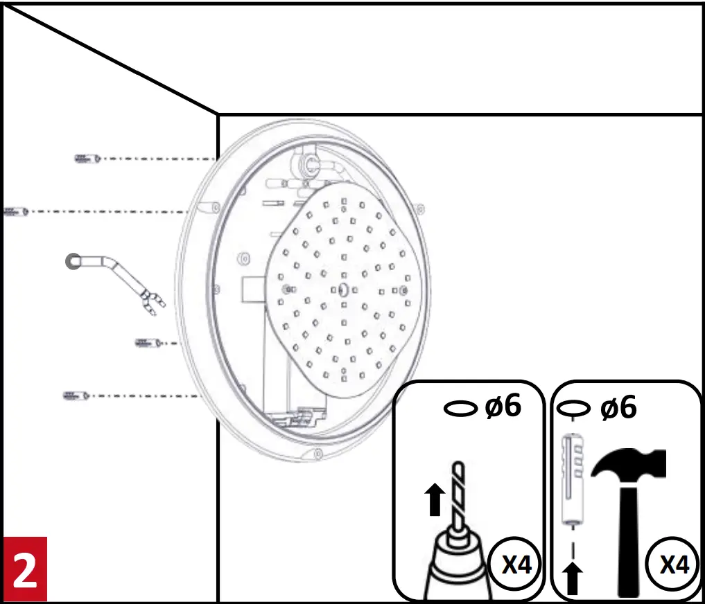 891300 Omegaled 2108lm HF PRE BL 4000K Installation illustration