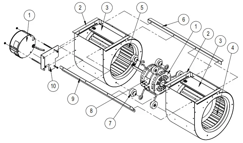 Bard Wall Mounted Packaged Air Conditione -BLOWER ASSEMBLY