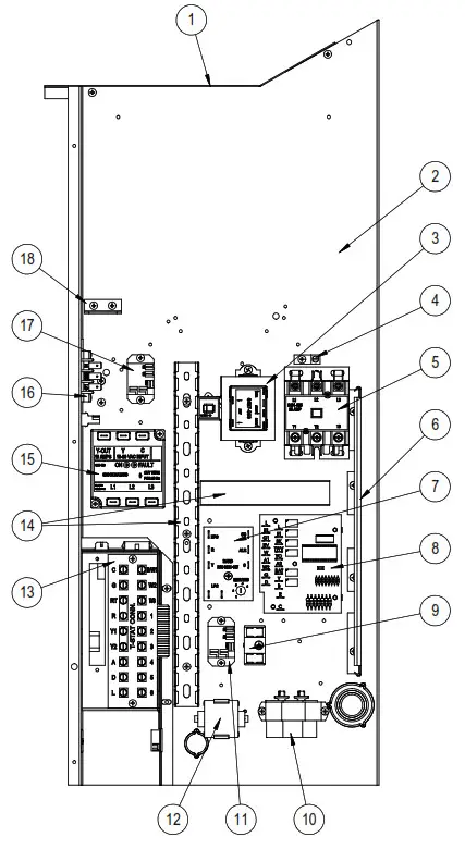 Bard Wall Mounted Packaged Air Conditione -CONTROL PANEL 2
