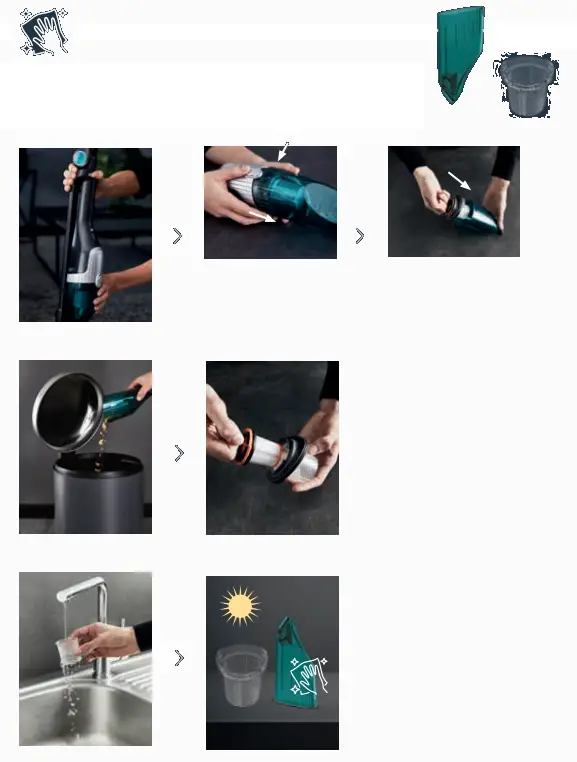 Rowenta RH12 Compact Xtreme Cordless Vacuum Cleaner - 7