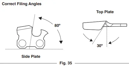 TROY-BILT TB4620C XP 20 Gas Chainsaw - Fig 38