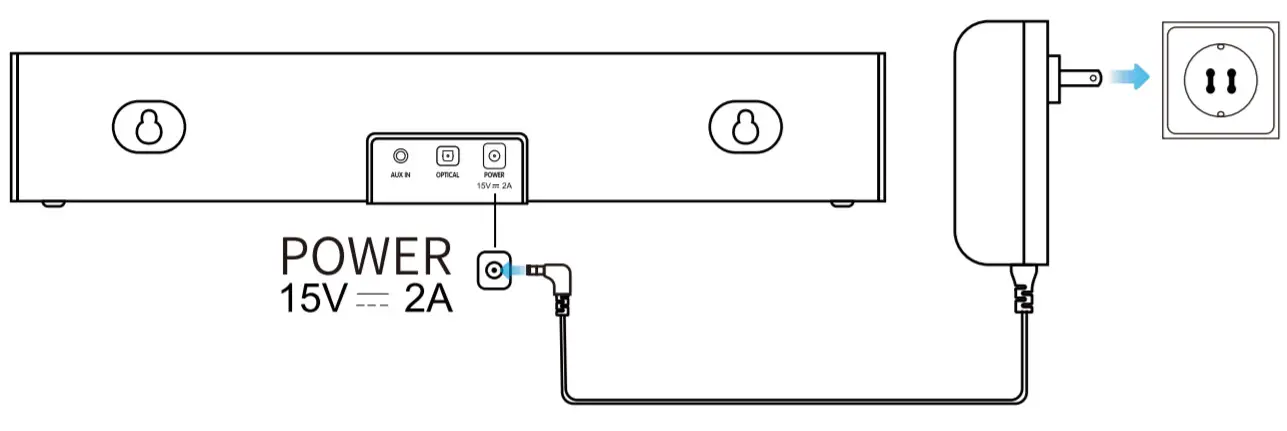 KM-HSB001 KMOUK Soundbar - Setup