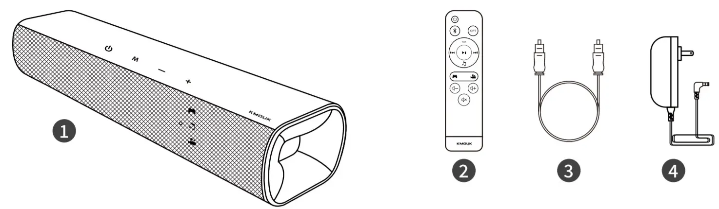 KM-HSB001 KMOUK Soundbar - Unpacking1