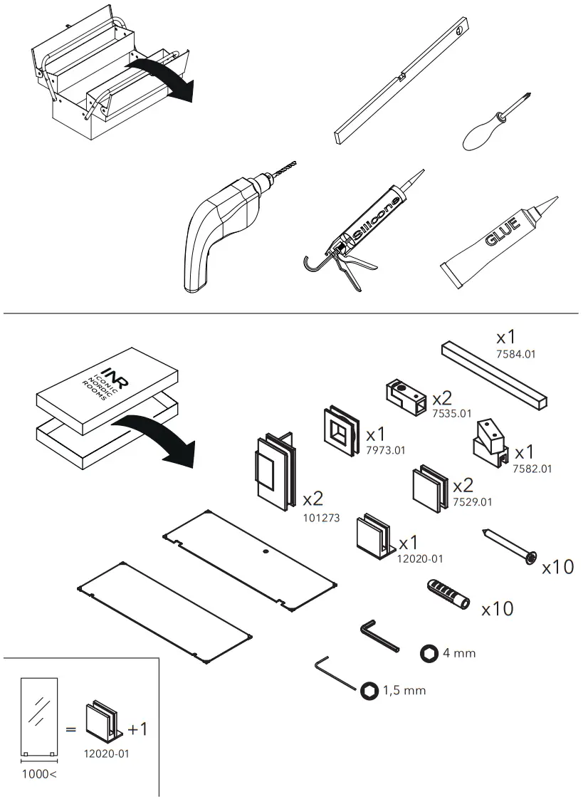 INR 10403500 ARC 4 Original Shower Wall - FIG 1